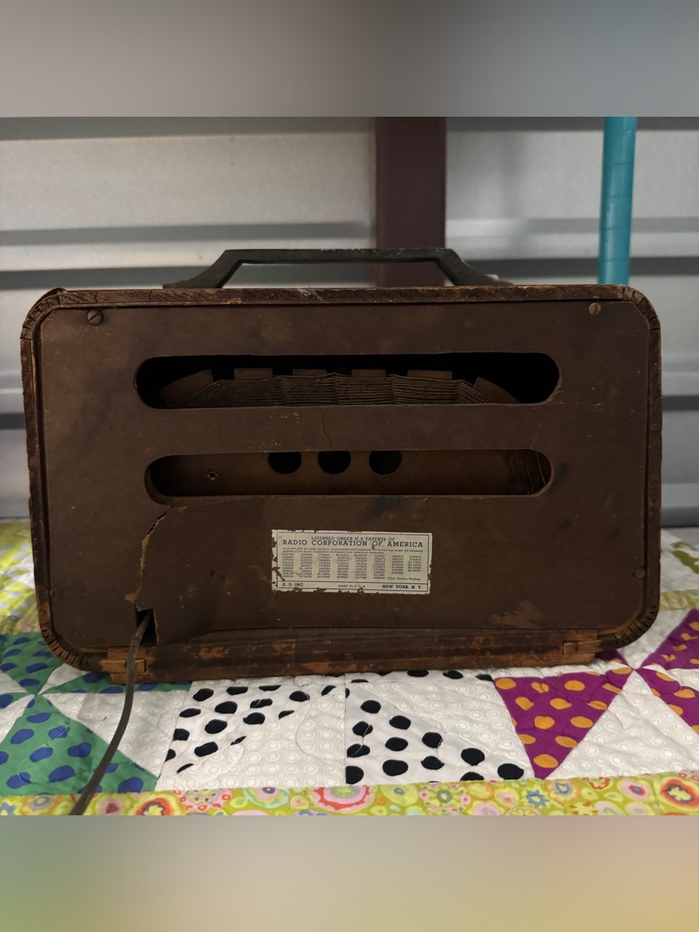 Vintage Brown Tube Radio 1942 Philco Transitone Model 42-PT-93 Wood Case As-I - Picture 3 of 7